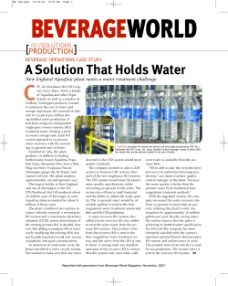 A Solution That Holds Water