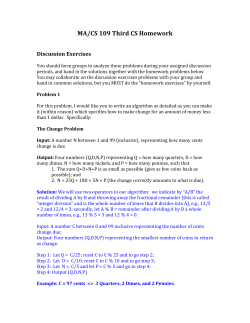MA/CS 109 Third CS Homework