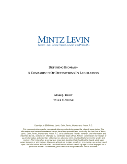 defining biomass&ndash; a comparison of definitions in