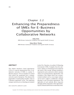 Enhancing the Preparedness of SMEs for E