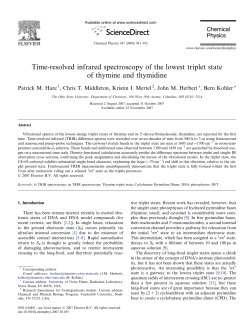 Time-resolved infrared spectroscopy of the lowest triplet state of