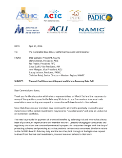 California: NAMIC Joins State Trades on Second Letter to CDI on