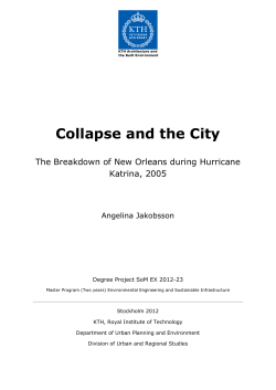 Collapse and the City