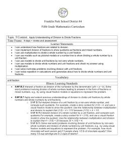 Topic 9 - Franklin Park School District 84