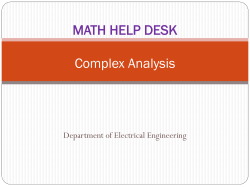 Complex Analysis