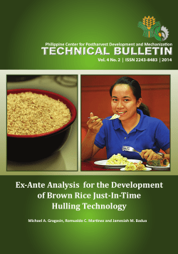 2014 Technical Bulletin No. 2 - Philippine Center for Postharvest