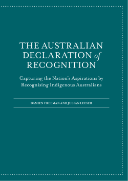 THE AUSTRALIAN DECLARATION of