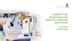 competitive advantage and growth through innovation