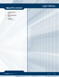 Light Meters - Reality Esthetics