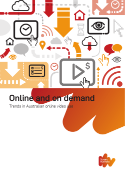 Online and on demand