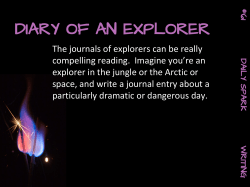 diary of an explorer