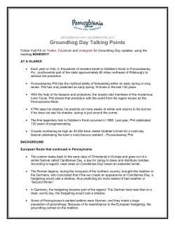 Groundhog Day Talking Points