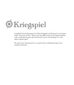 Kriegspiel booklet