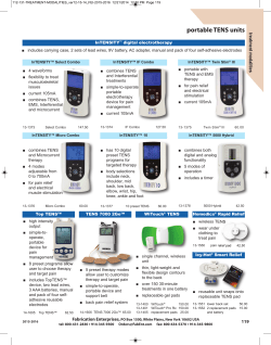 portable TENS units - Fabrication Enterprises