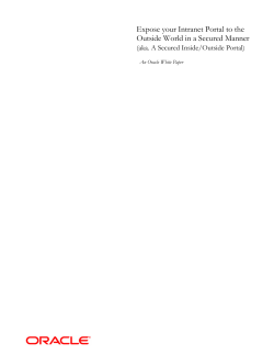 Expose your Intranet Portal to the Outside World in a