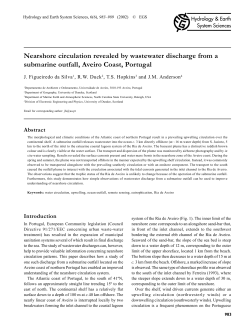 Nearshore circulation revealed by wastewater discharge from a