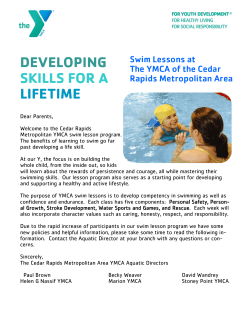 Letter for new or returning Swim Lesson Parents