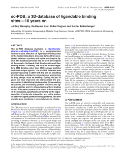 sc-PDB: a 3D-database of ligandable binding
