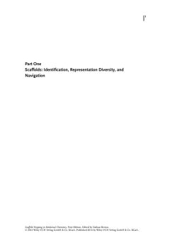 Part One Scaffolds: Identification, Representation - Wiley-VCH