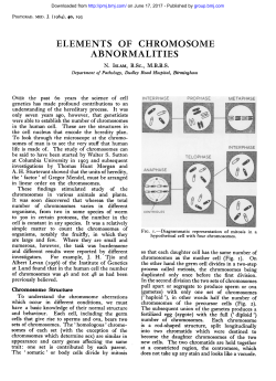 elements of chromosome abnormalities