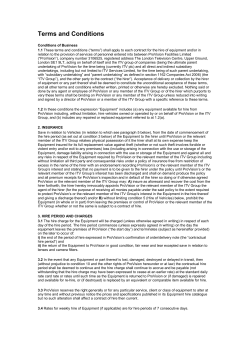Terms and Conditions