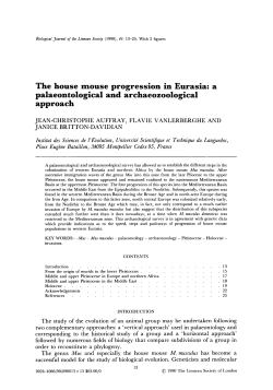 The house mouse progression in Eurasia: a
