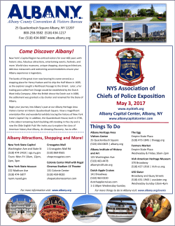 Come Discover Albany! - NYS Association of Chiefs of Police