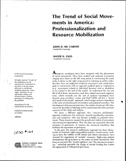 The Tren*d of Social Move- ments in America