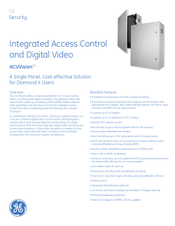 Integrated Access Control and Digital Video - AV-iQ