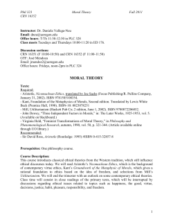 Advanced Studies in the History of Philosophy (PHIL 4200)