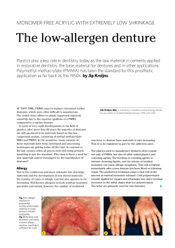 The low-allergen denture