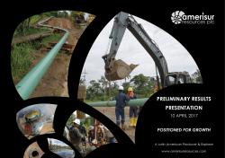 preliminary results presentation