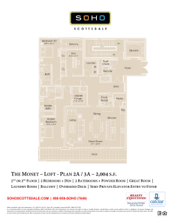 THE MONET &ndash;LOFT -PLAN 2A/3A&ndash;2,004