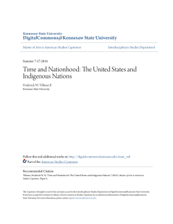 Time and Nationhood: The United States and Indigenous Nations