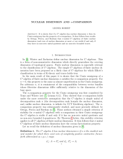 Leonel Robert - Nuclear dimension and n