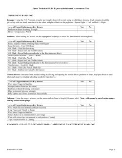 Open Technical Skills Expert-administered Assessment Test