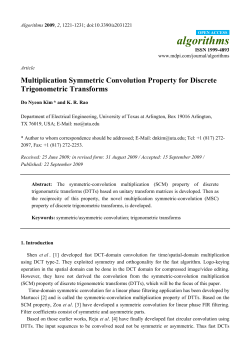 Multiplication Symmetric Convolution Property for Discrete