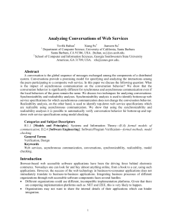 Analyzing Conversations of Web Services