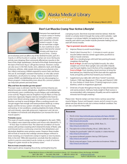 Don`t Let Muscles Cramp Your Active Lifestyle!