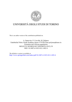 A. Santovito, P. Cervella, M. Delpero Endothelial