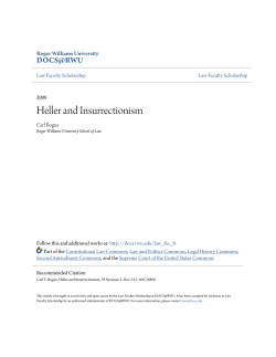 Heller and Insurrectionism - DOCS@RWU