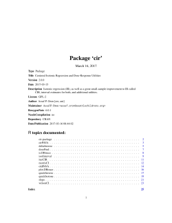 Package `cir`