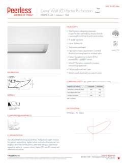 Cerra&reg; Wall LED Partial Perforation