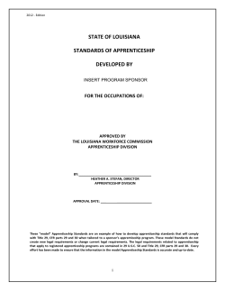 Complete Standards Package - Louisiana Workforce Commission