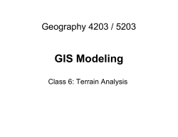 GIS Modeling