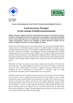 A journey across `Passages` on the concept of bodily unconsciousness