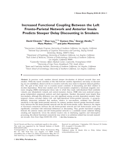 Increased Functional Coupling Between the Left