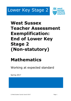 H3010b WS End of Lower KS 2 - West Sussex Services for Schools