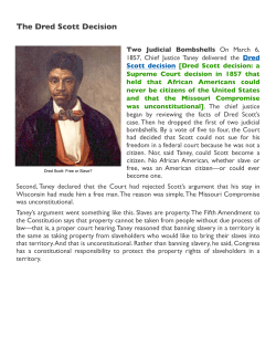 Dred Scott Decision