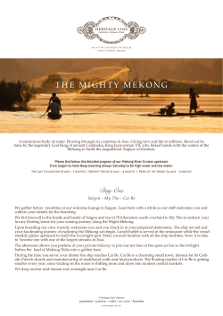 Mekong Cruises &ndash; Saigon-Siem Reap (7, 4, and 3
